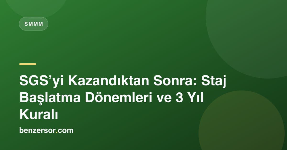 Staj dosyası hazırlayan bir aday ve takvimde işaretli staj başlangıç dönemi