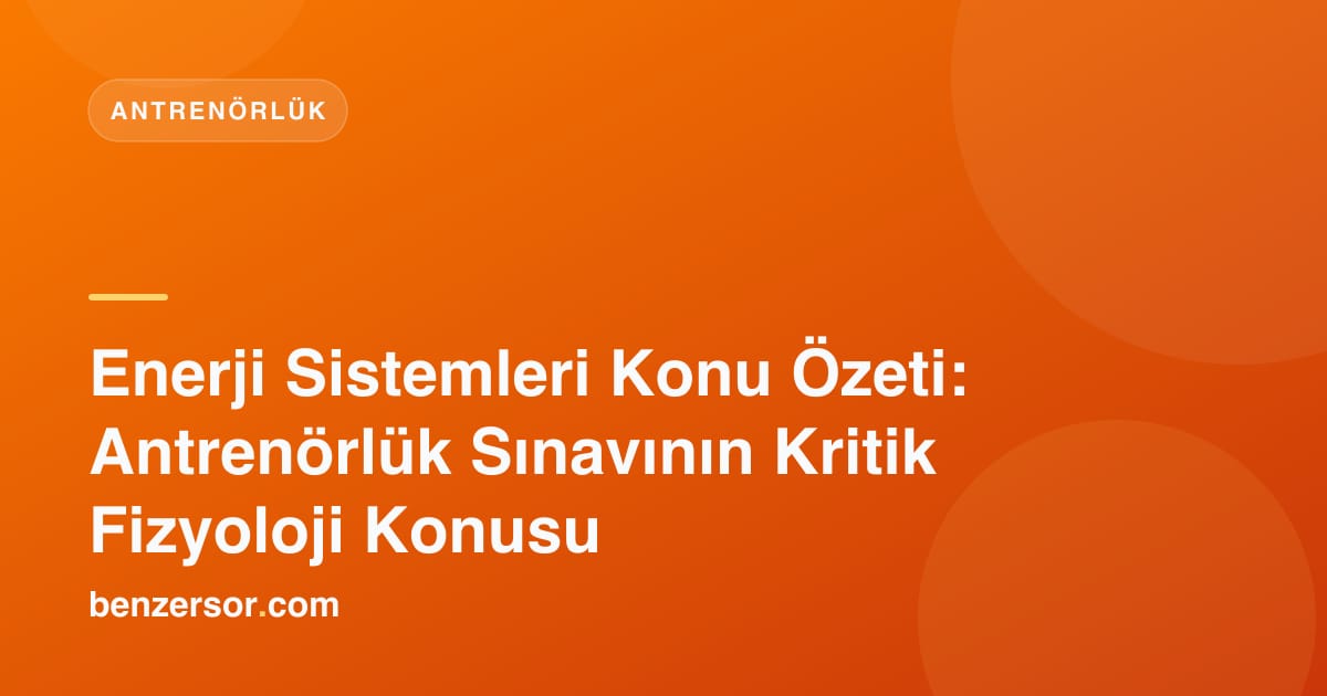 Koşu pistinde sprint atan sporcu ve enerji sistemlerini gösteren şema